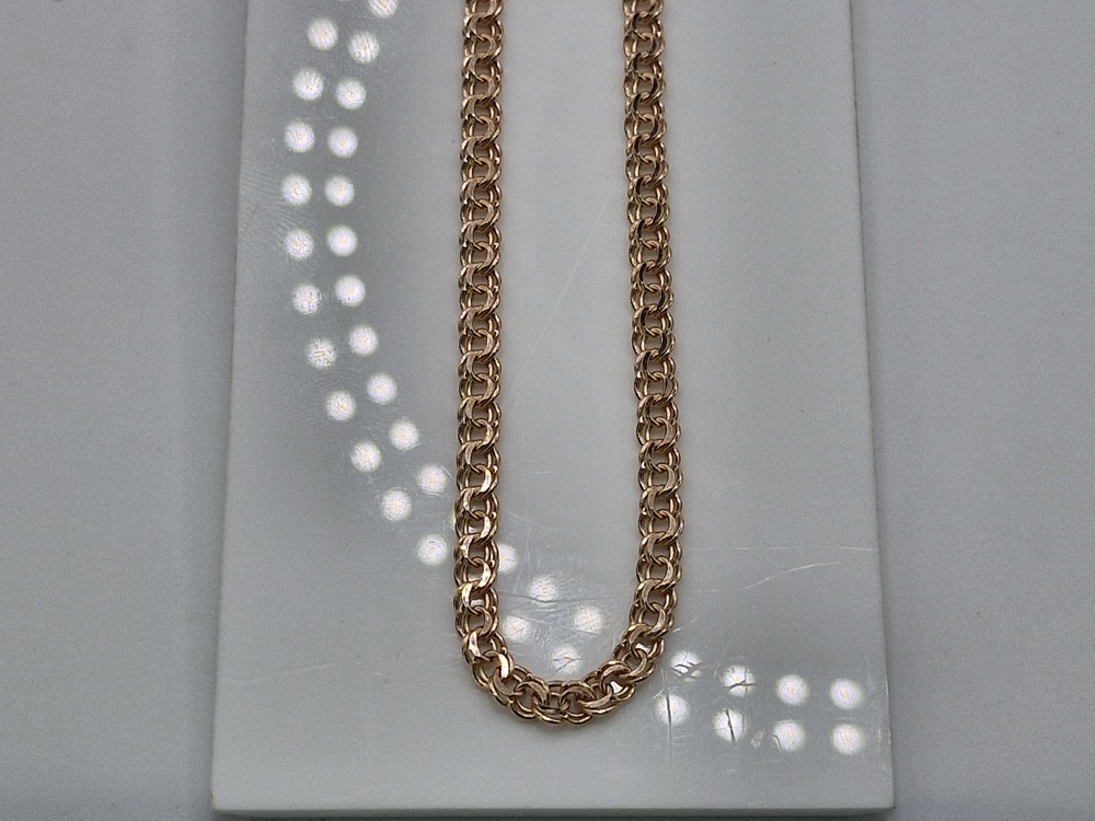 ЦЕПЬ ПУСТОТЕЛАЯ Бисмарк (Au 585)