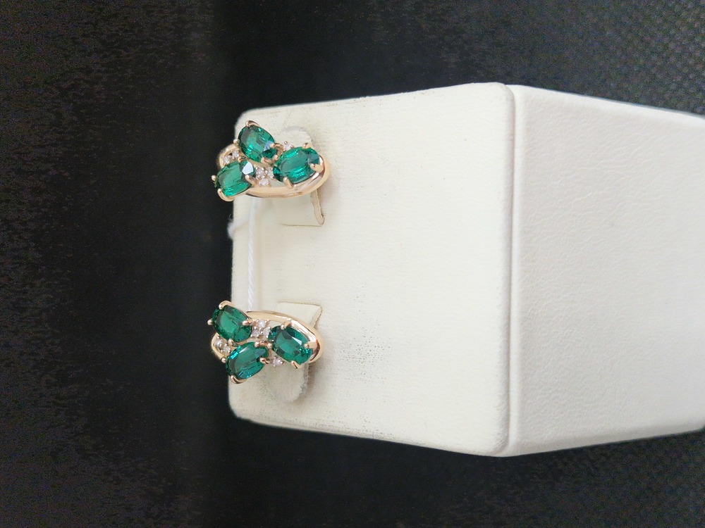 СЕРЬГИ С КАМНЯМИ (Au 585)