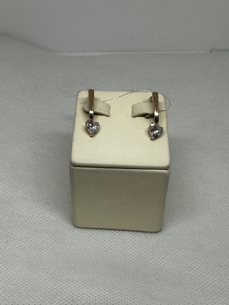 СЕРЬГИ С КАМНЕМ (Au 585)