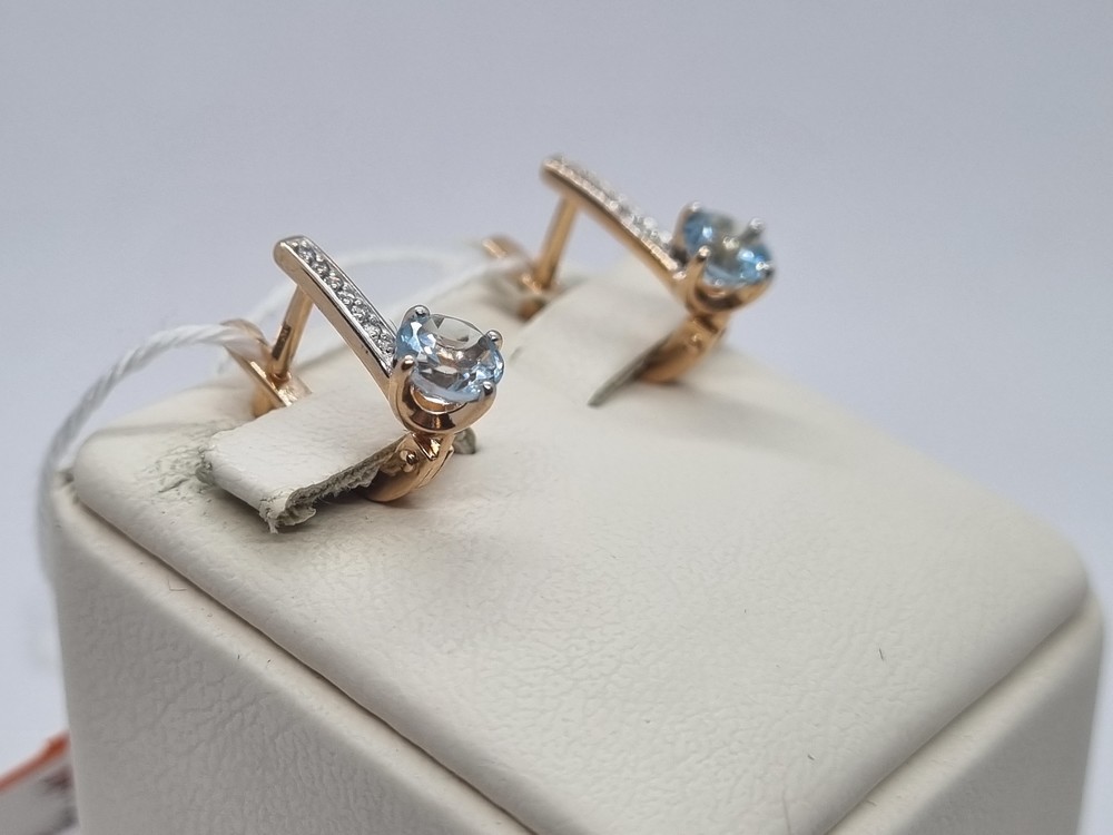 СЕРЬГИ С КАМНЯМИ (Au 585)