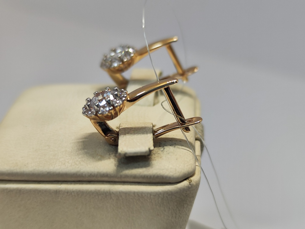 СЕРЬГИ С КАМНЯМИ (Au 585)