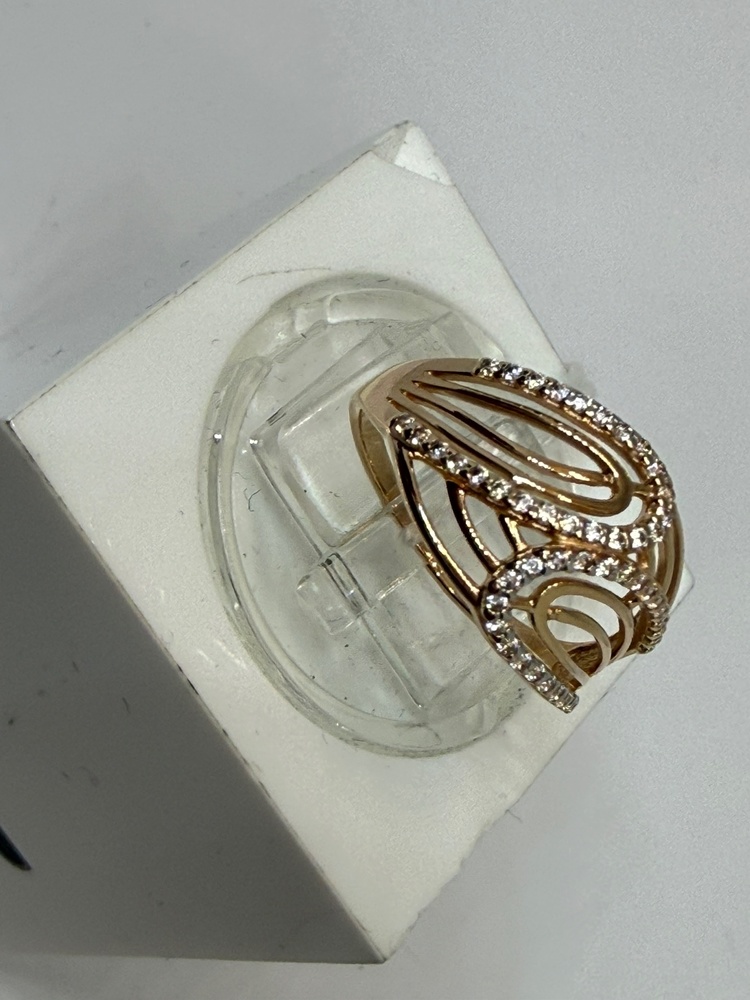 КОЛЬЦО С КАМНЯМИ (Au 585)