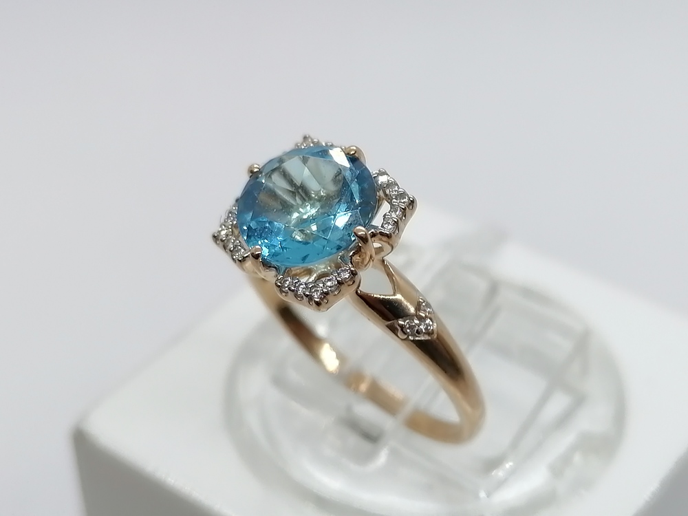 КОЛКМИ585 КОЛЬЦО С КАМНЯМИ (Au 585)