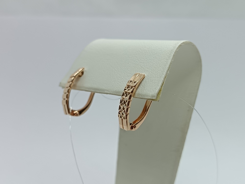 СЕРЬГИ БЕЗ КАМНЯ (Au 585)