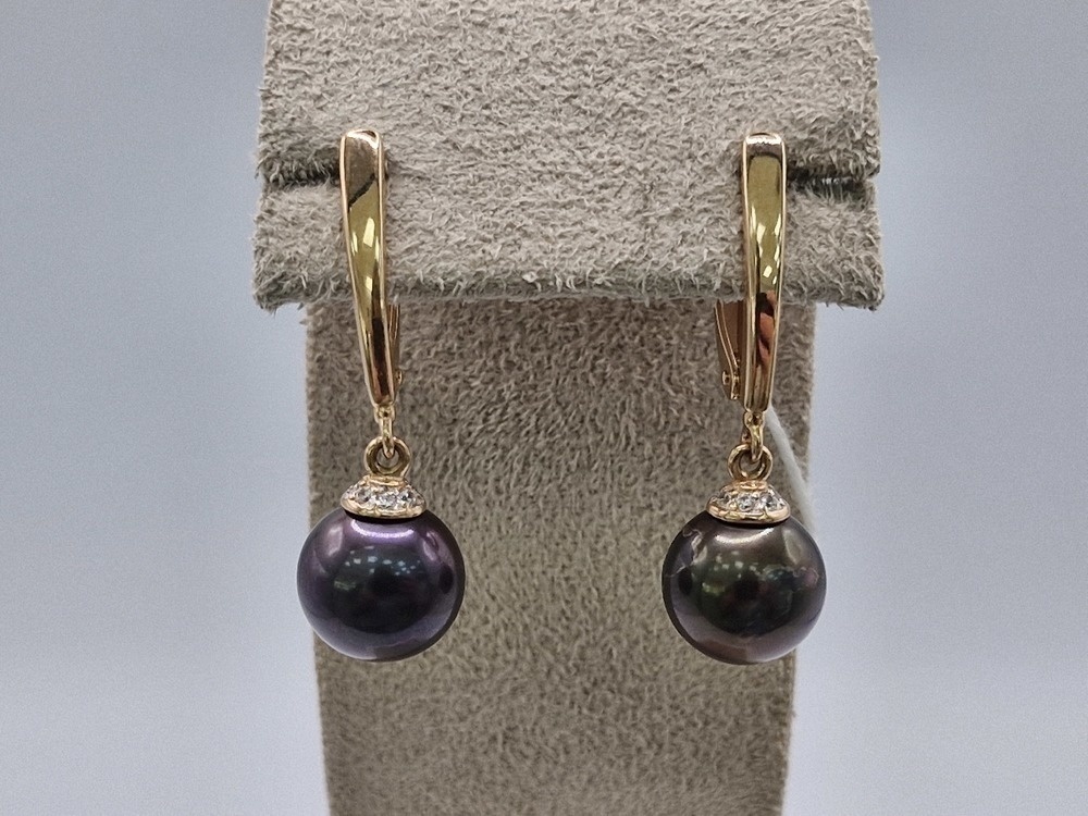 СКМИ585 СЕРЬГИ С КАМНЯМИ (Au 585)