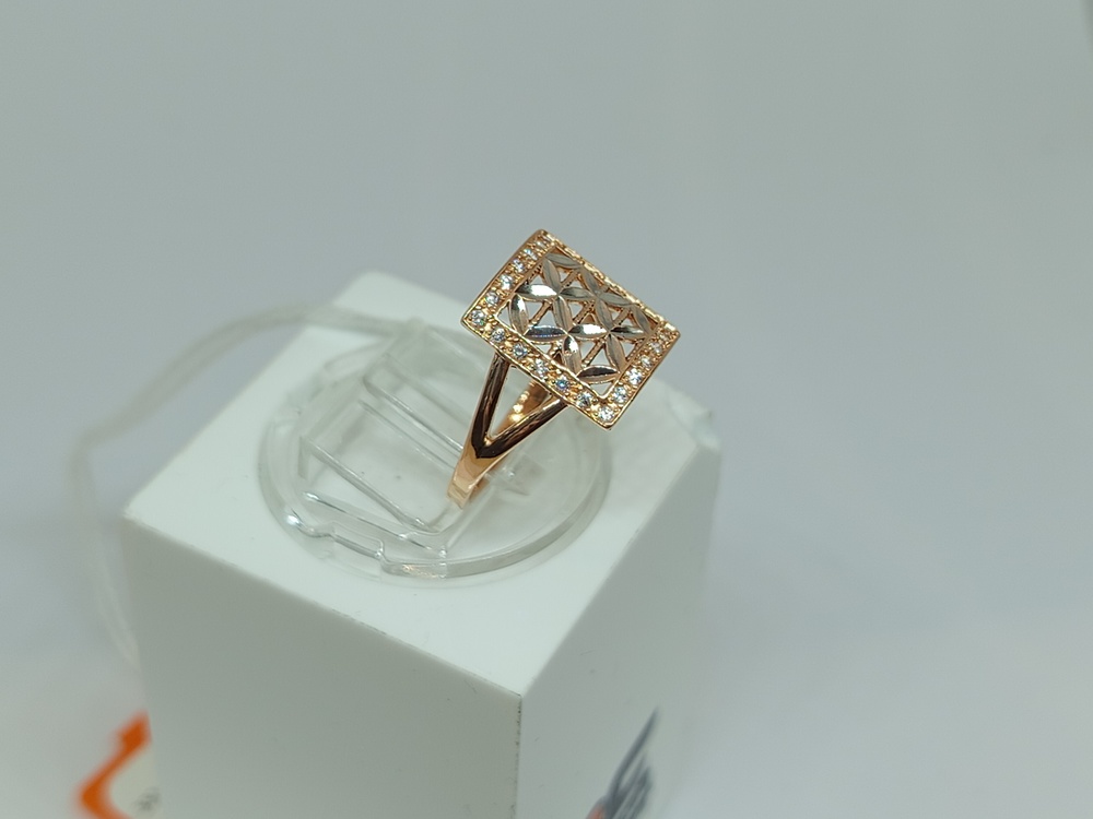 КОЛКМИ585 КОЛЬЦО С КАМНЯМИ (Au 585)