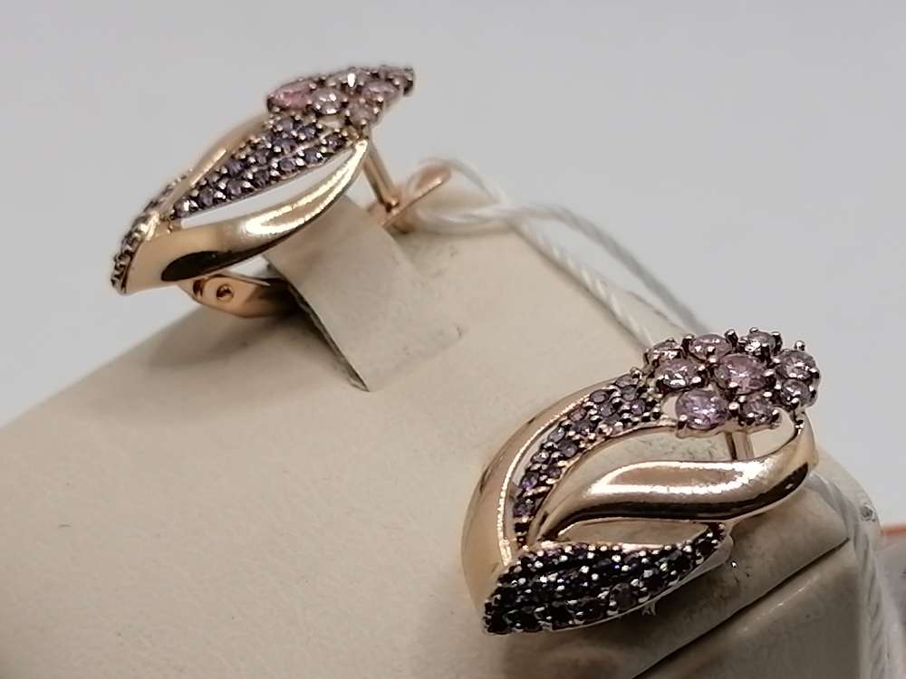 СЕРЬГИ С КАМНЯМИ (Au 585)