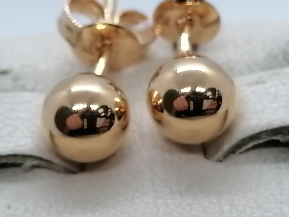 СЕРЬГИ ПУСЕТЫ без камня (Au 585)