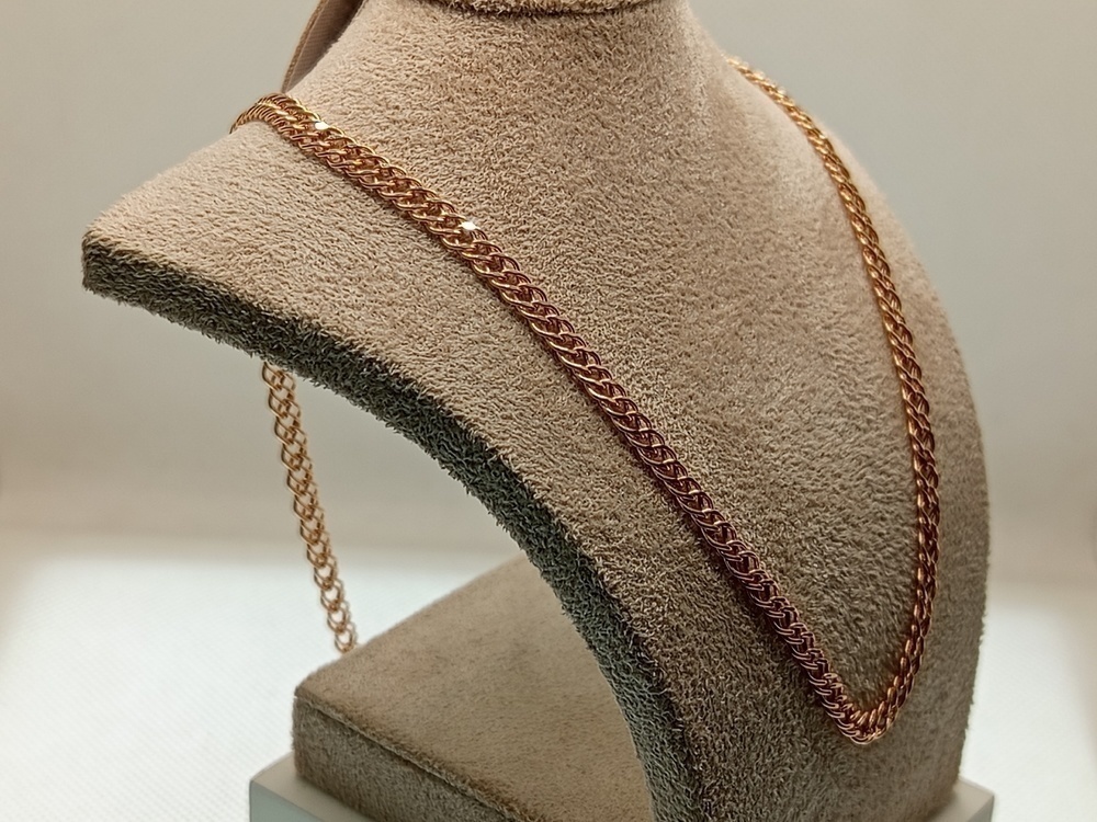 ЦЕПЬ ПУСТОТЕЛАЯ Ромб двойной (Au 585)