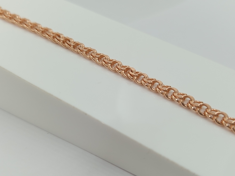 7080200-19 БРАСЛЕТ ПОЛНОВЕСНЫЙ Бисмарк (Au 585)