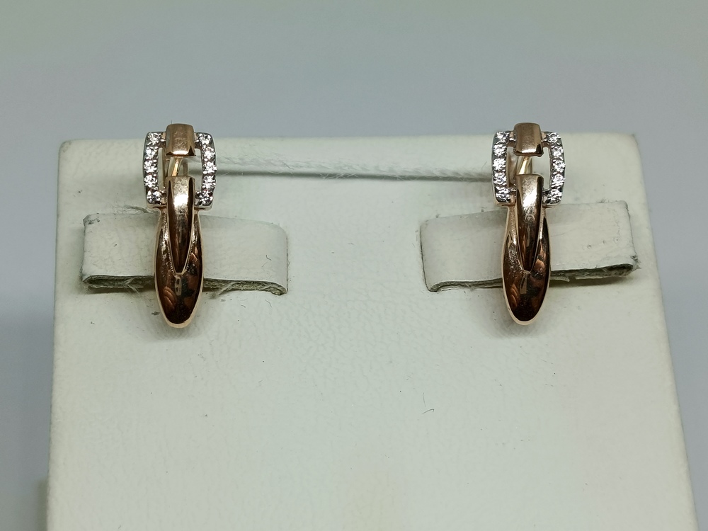 СЕРЬГИ С КАМНЯМИ (Au 585)