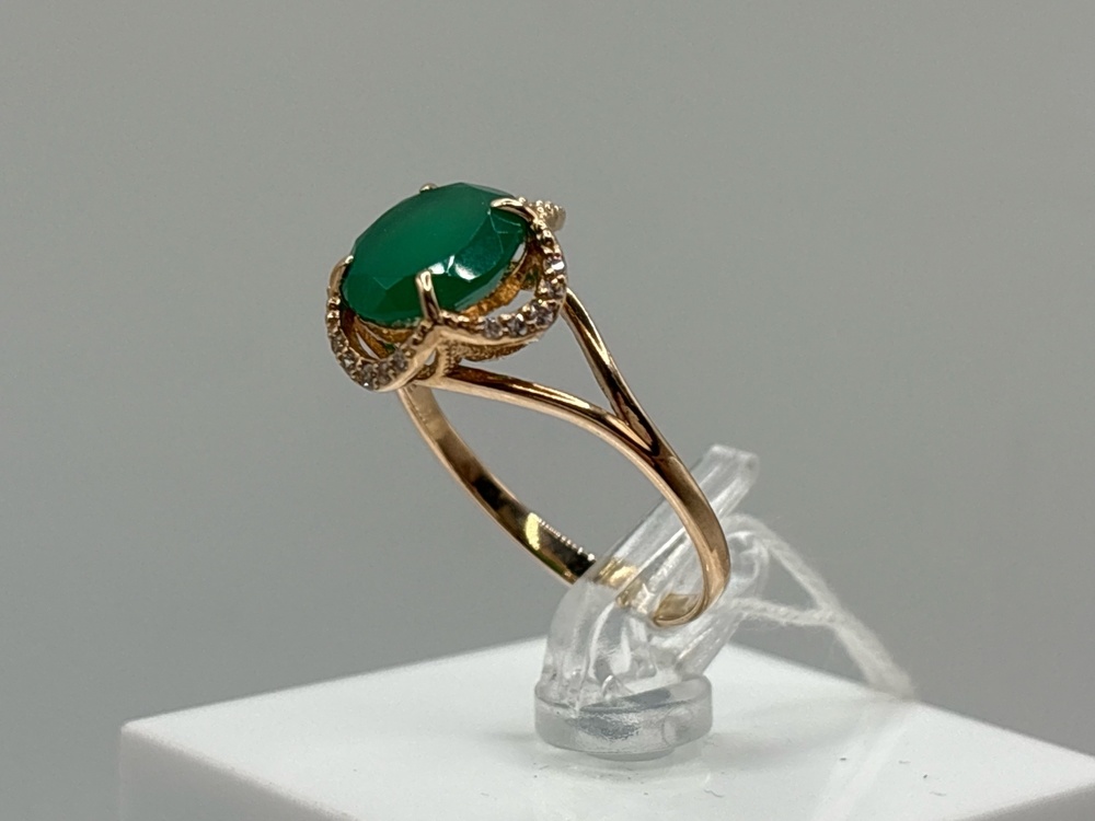 КОЛКМИ585 КОЛЬЦО С КАМНЯМИ (Au 585)