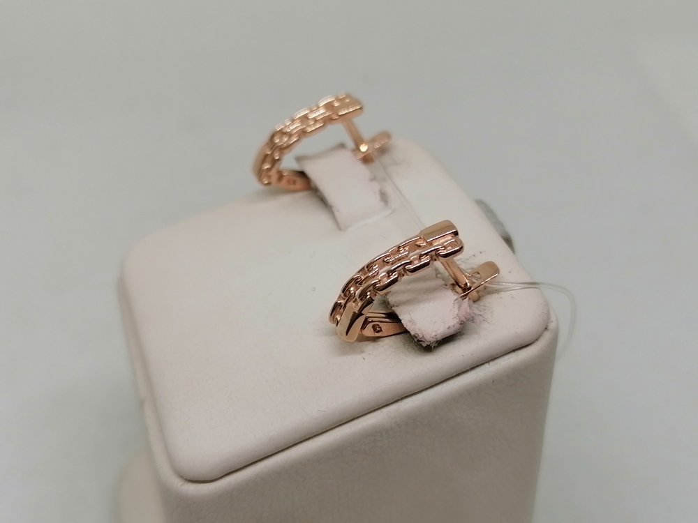 СЕРЬГИ БЕЗ КАМНЯ (Au 585)