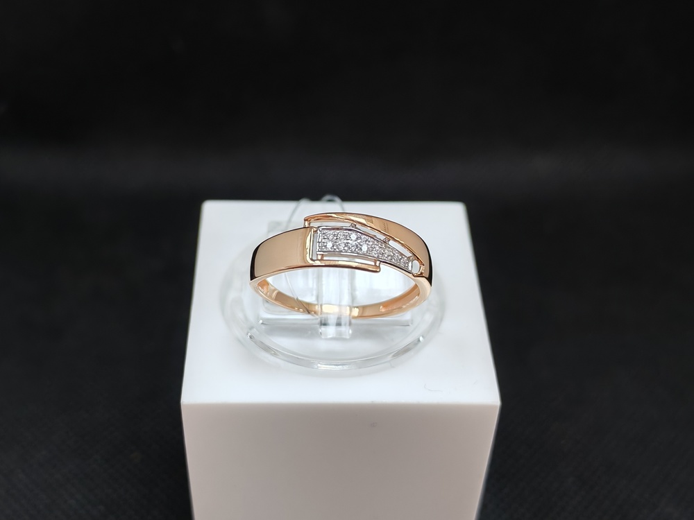 КОЛЬЦО С КАМНЯМИ (Au 585)