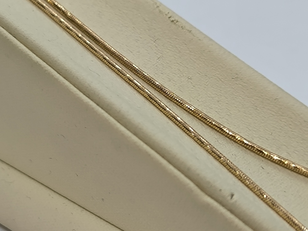 ЦЕПЬ ПОЛНОВЕСНАЯ Жгут(снейк) (Au 585)