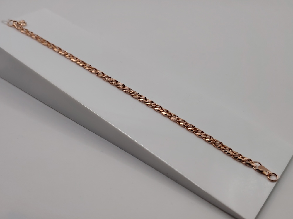 БРАСЛЕТ ПОЛНОВЕСНЫЙ Ромб Au 585