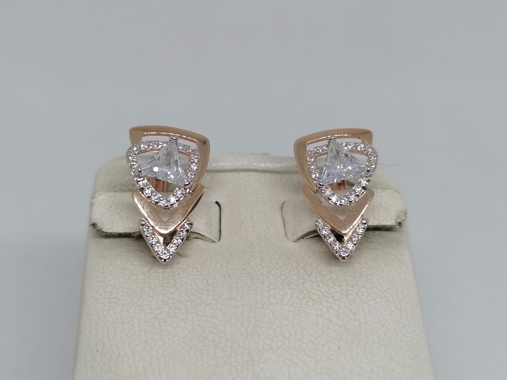 СЕРЬГИ С КАМНЯМИ (Au 585)