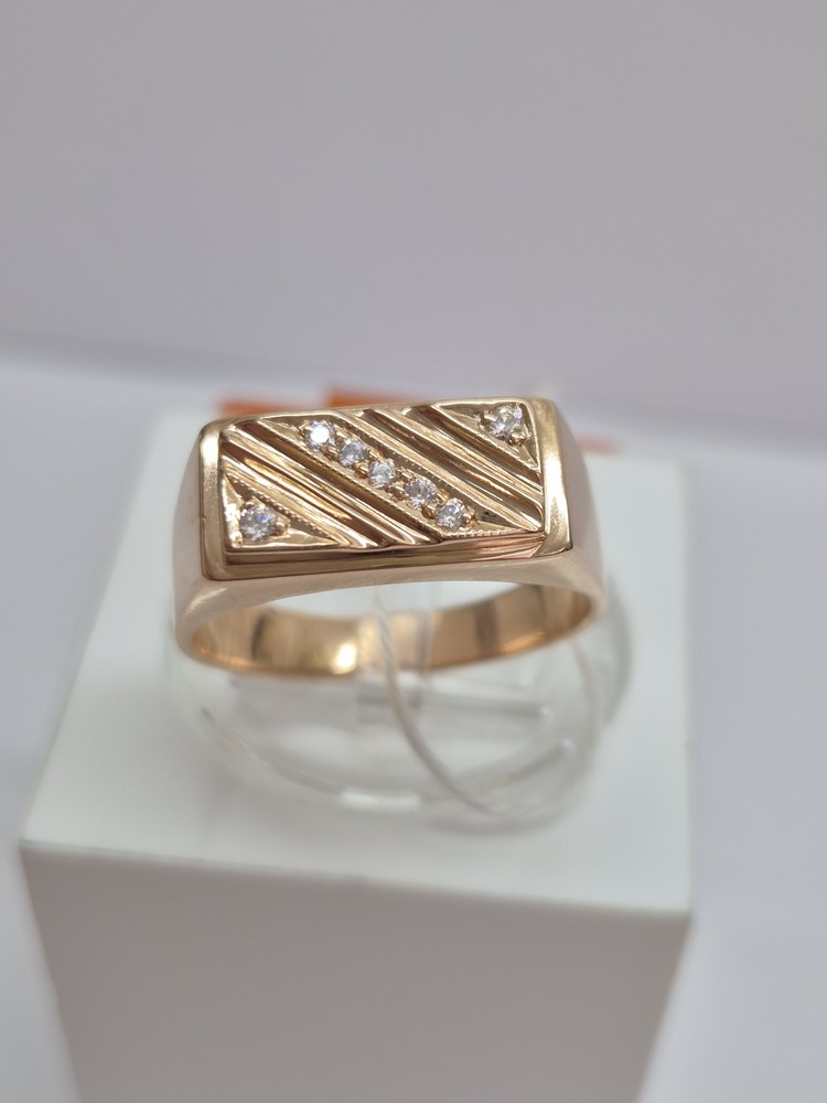 ПЕЧАТКА С КАМНЯМИ (Au 585)