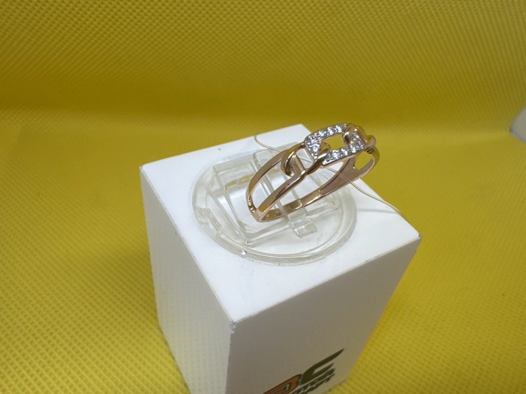 КОЛЬЦО С КАМНЯМИ (Au 585)