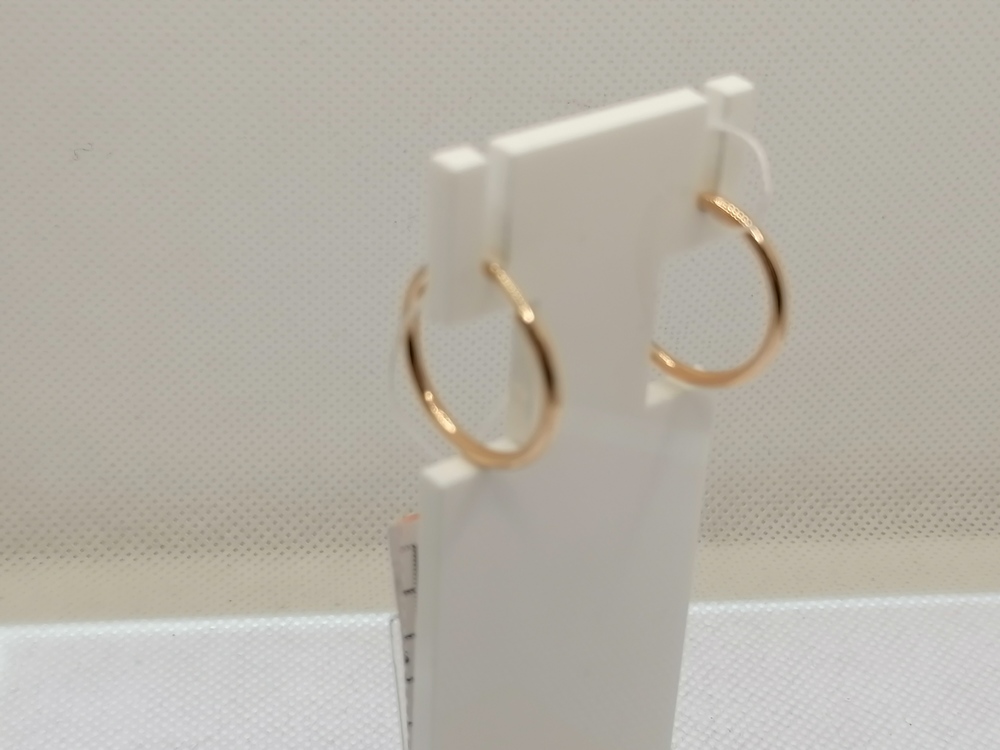 021004 СЕРЬГИ КОНГО без камня (Au 585)