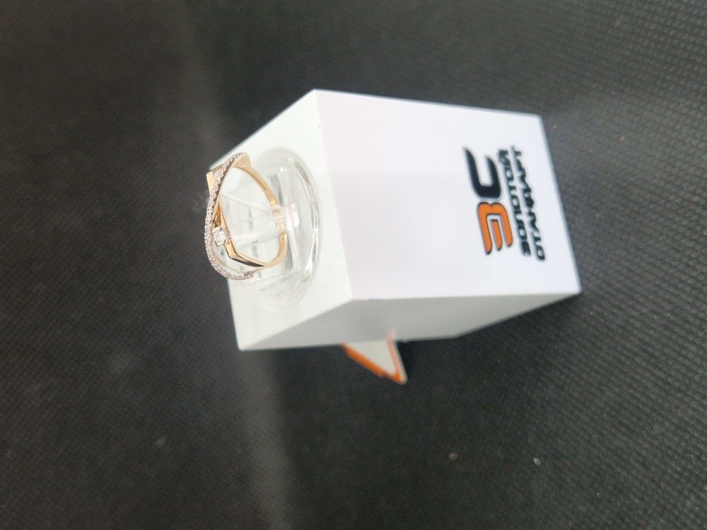 КОЛЬЦО С КАМНЯМИ (Au 585)