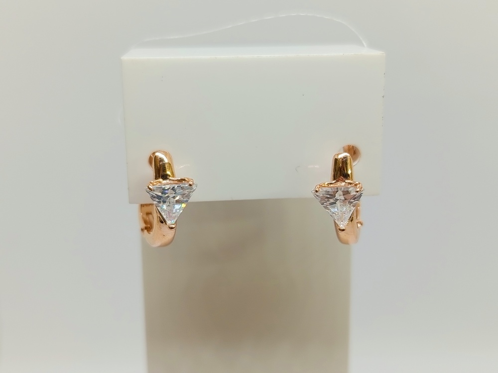 СЕРЬГИ С КАМНЕМ (Au 585)