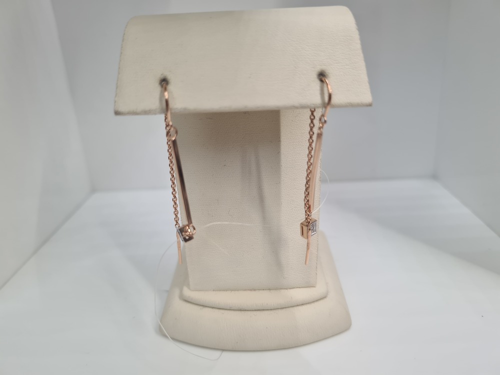 СЕРЬГИ ПРОДЕВКИ с камнями (Au 585)