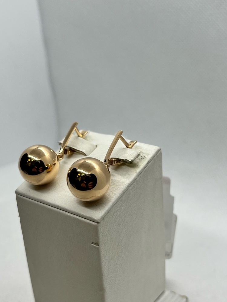 СЕРЬГИ БЕЗ КАМНЯ (Au 585)