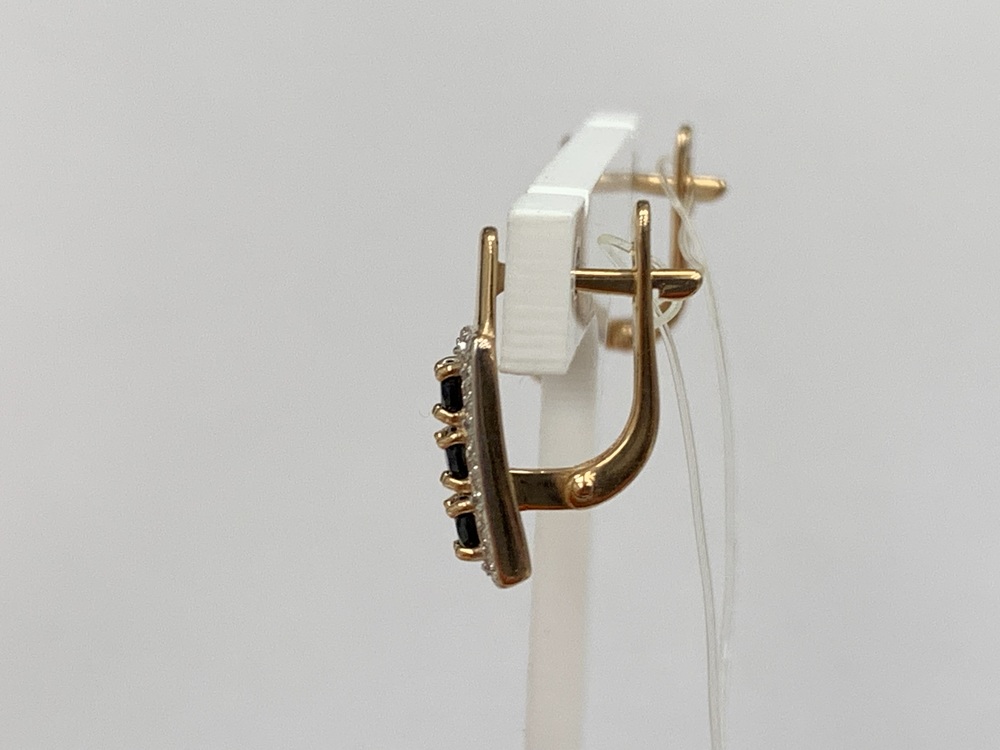 СЕРЬГИ С КАМНЯМИ (Au 585)