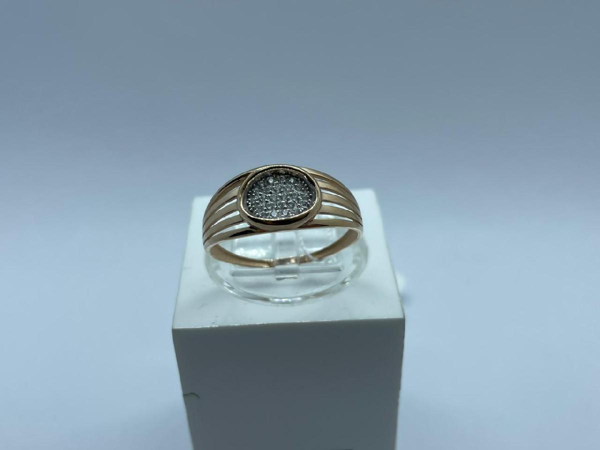 КОЛЬЦО С КАМНЯМИ (Au 585)