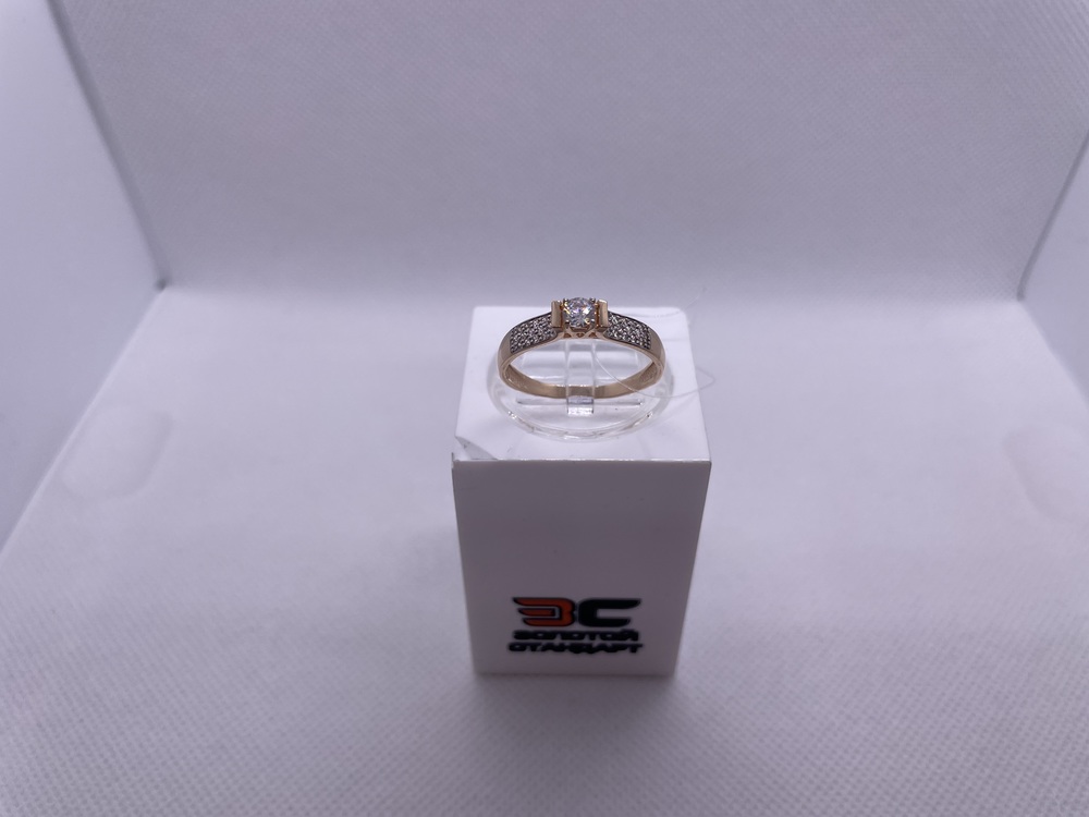 КОЛЬЦО С КАМНЯМИ (Au 585)