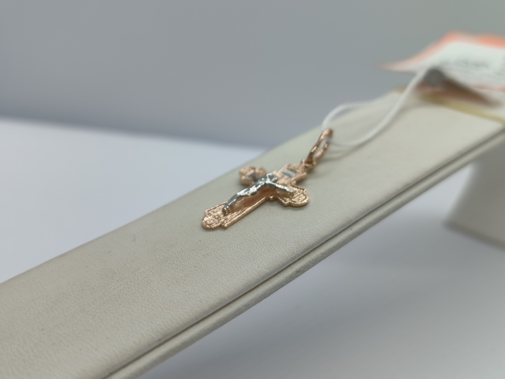 ПОДВЕСКА КРЕСТ БЕЗ КАМНЯ (Au 585)