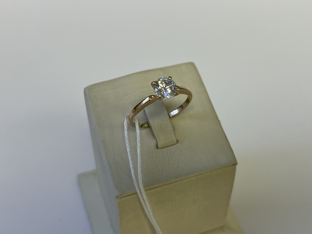 КОЛКМ585 КОЛЬЦО С КАМНЕМ (Au 585)