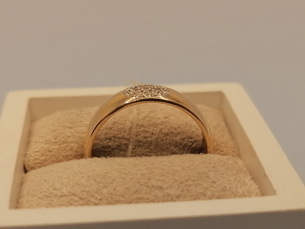 КОЛЬЦО С КАМНЯМИ (Au 585)