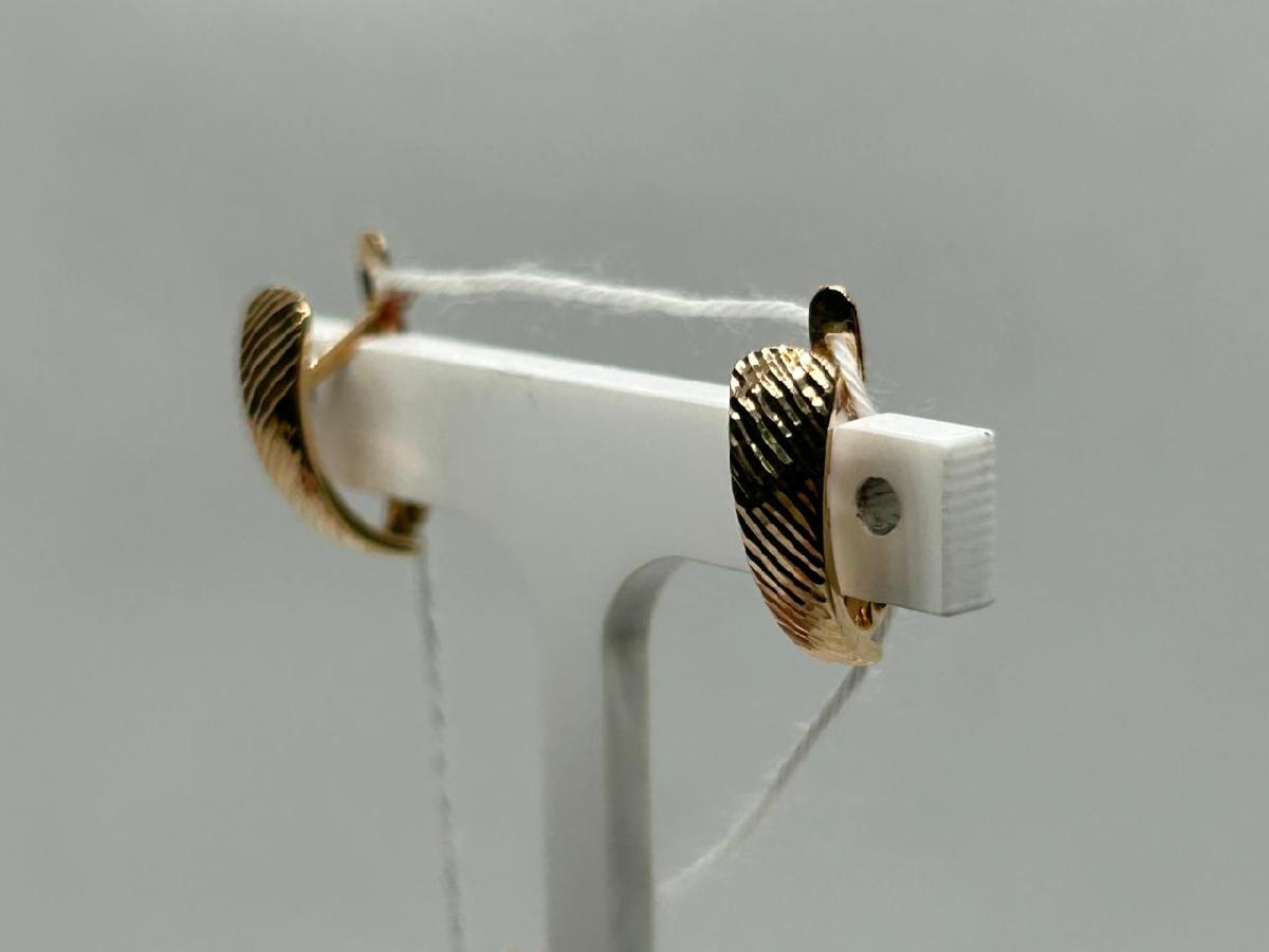 СБКМ585 СЕРЬГИ БЕЗ КАМНЯ (Au 585)