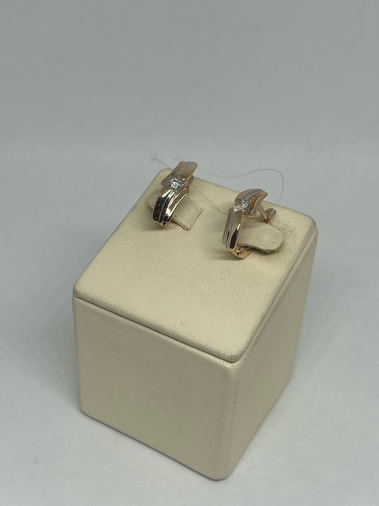 СЕРЬГИ С КАМНЕМ (Au 585)