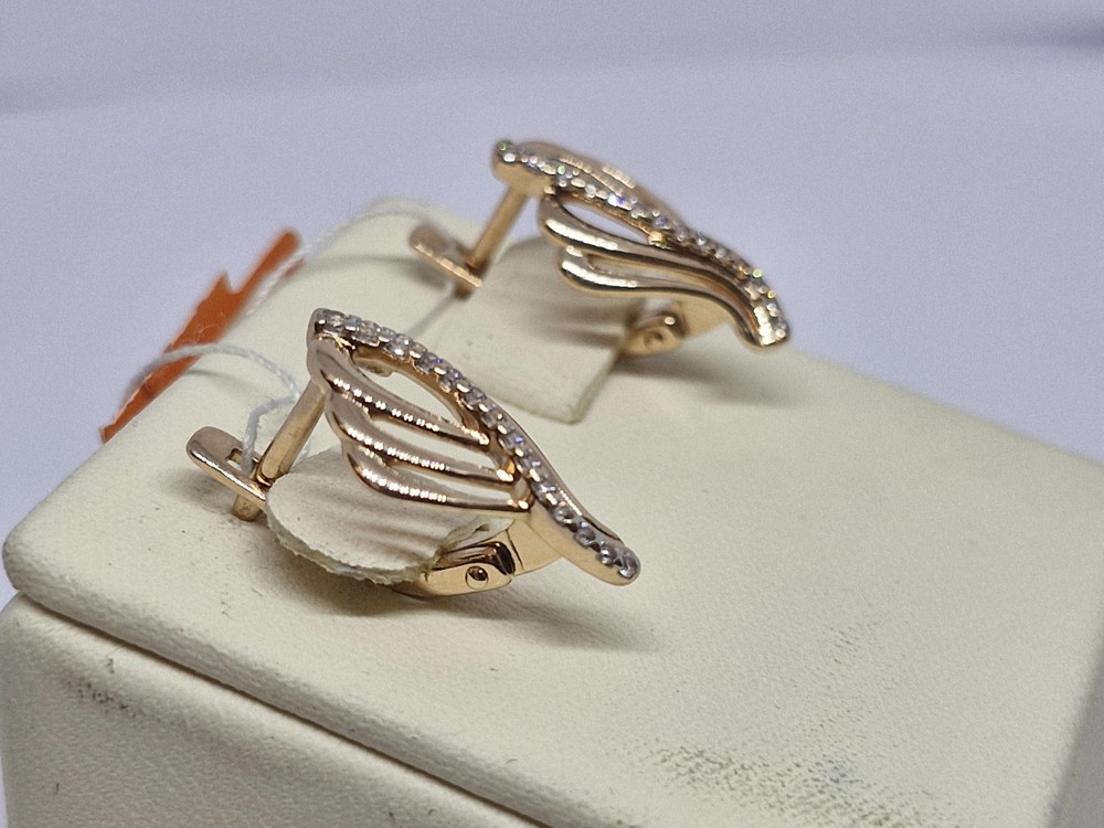 СЕРЬГИ С КАМНЯМИ (Au 585)