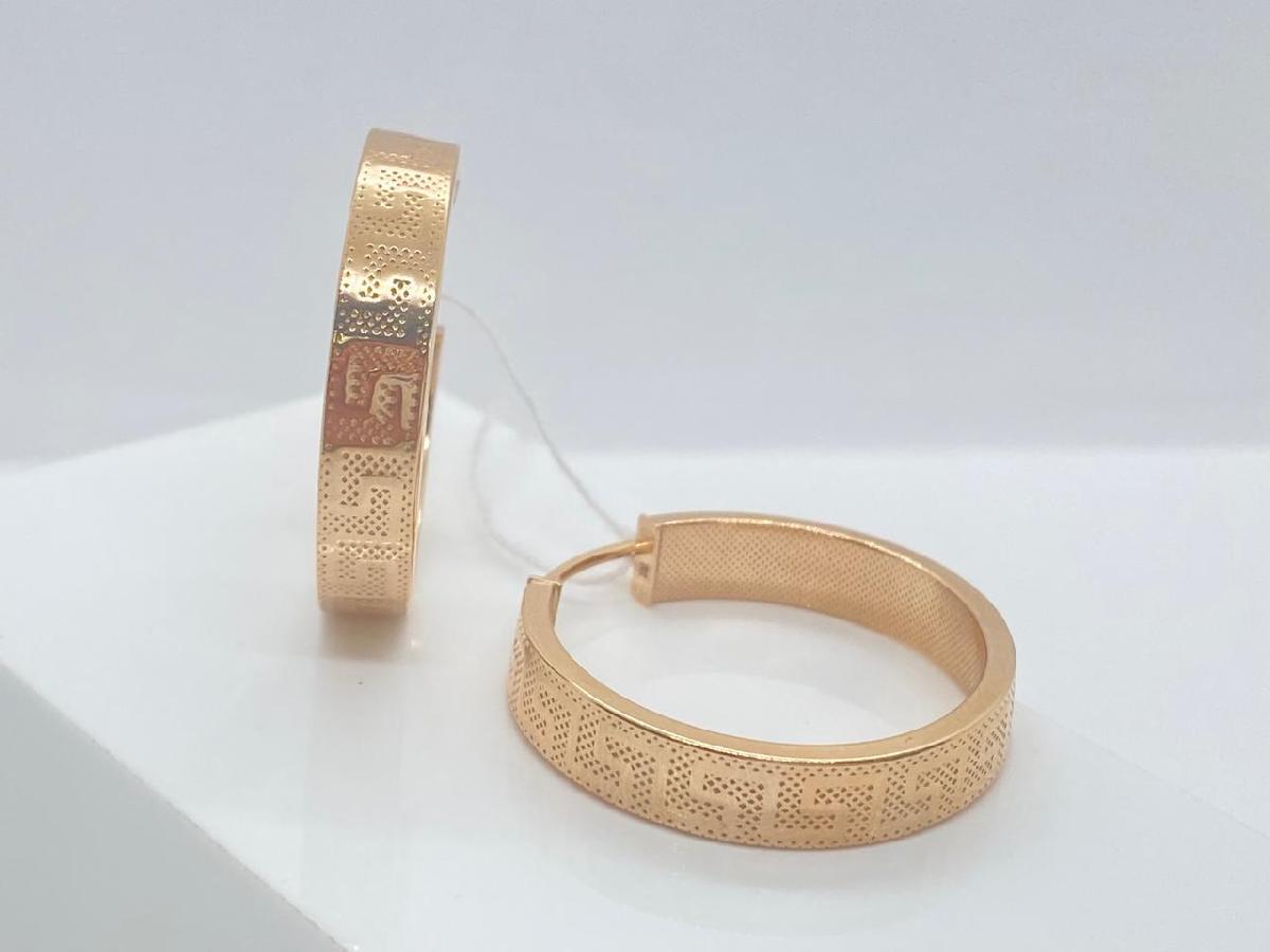 СЕРЬГИ БЕЗ КАМНЯ (Au 585)