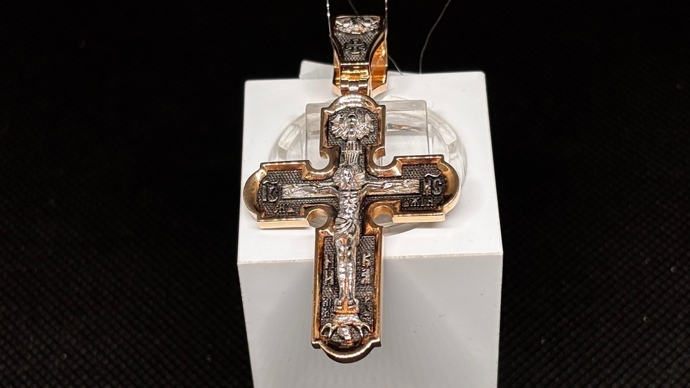 ПОДВЕСКА КРЕСТ без камня (Au 585)