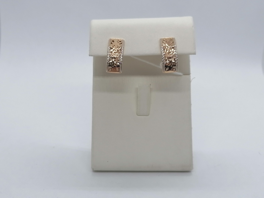 СКМИ585 СЕРЬГИ С КАМНЯМИ (Au 585)