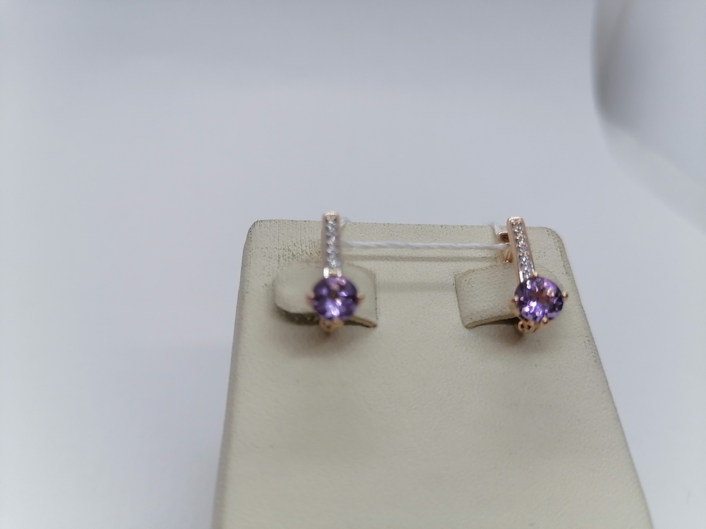 СЕРЬГИ С КАМНЯМИ (Au 585)