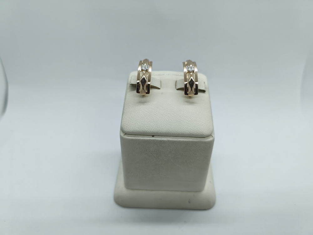 СЕРЬГИ С КАМНЕМ (Au 585)