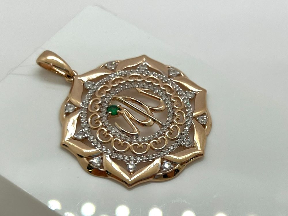 ПОДВЕСКА Мусульманская с камнями (Au 585)