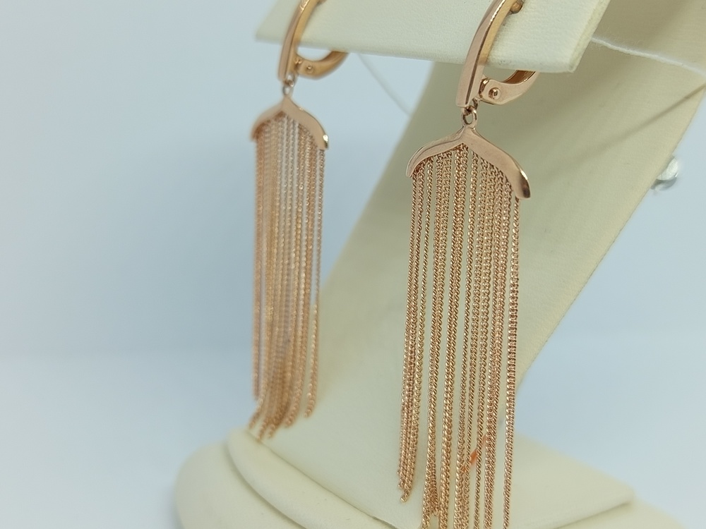 СБКМ585 СЕРЬГИ БЕЗ КАМНЯ (Au 585)