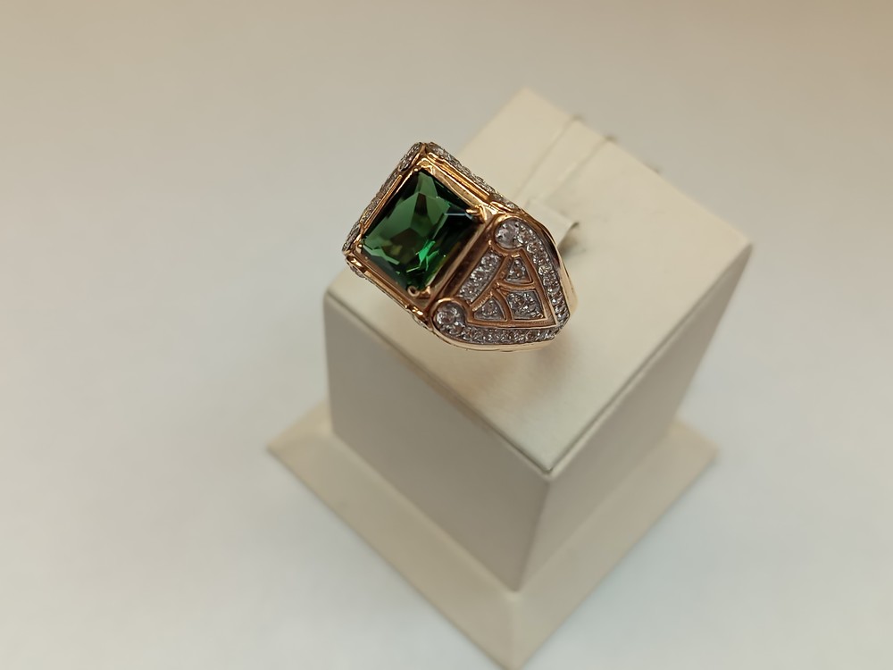 ПЧ-033_au ПЕЧАТКА С  КАМНЯМИ (Au 585)