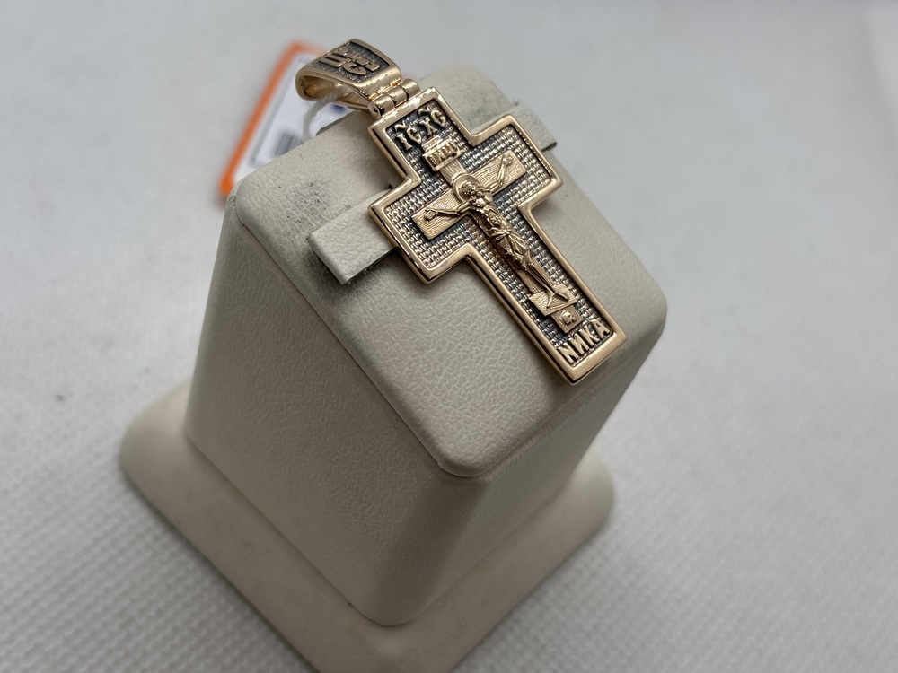 ПОДВЕСКА КРЕСТ БЕЗ КАМНЯ (Au 585)