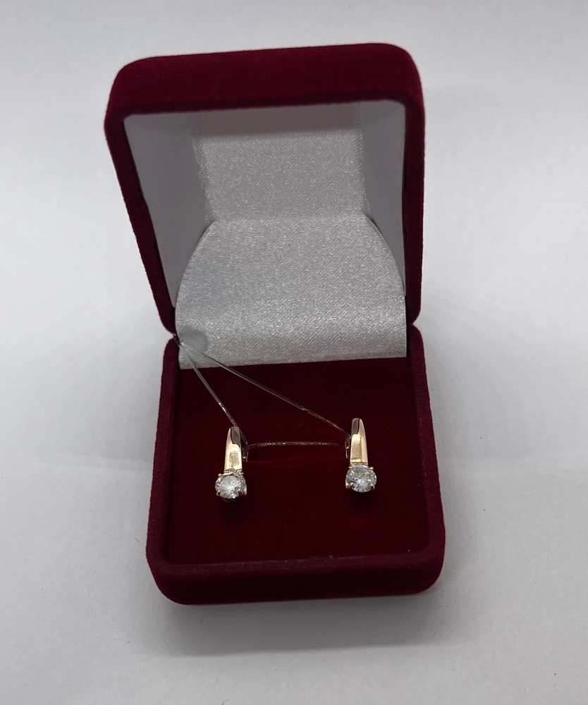 СЕРЬГИ С КАМНЕМ (Au 585)