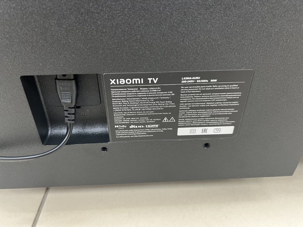 LED Телевизор Xiaomi TV A 43 4K 2025