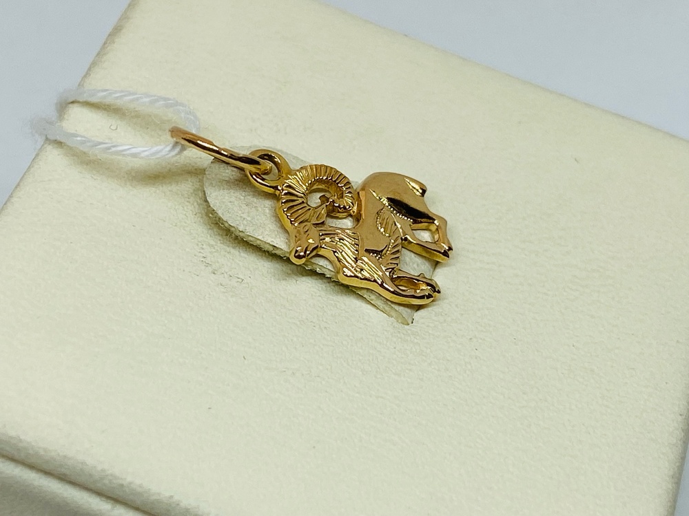 ПОДВЕСКА ЗНАК ЗОДИАКА КОЗЕРОГ Au 585 ПОДВЕСКА ЗНАК ЗОДИАКА КОЗЕРОГ Au 585