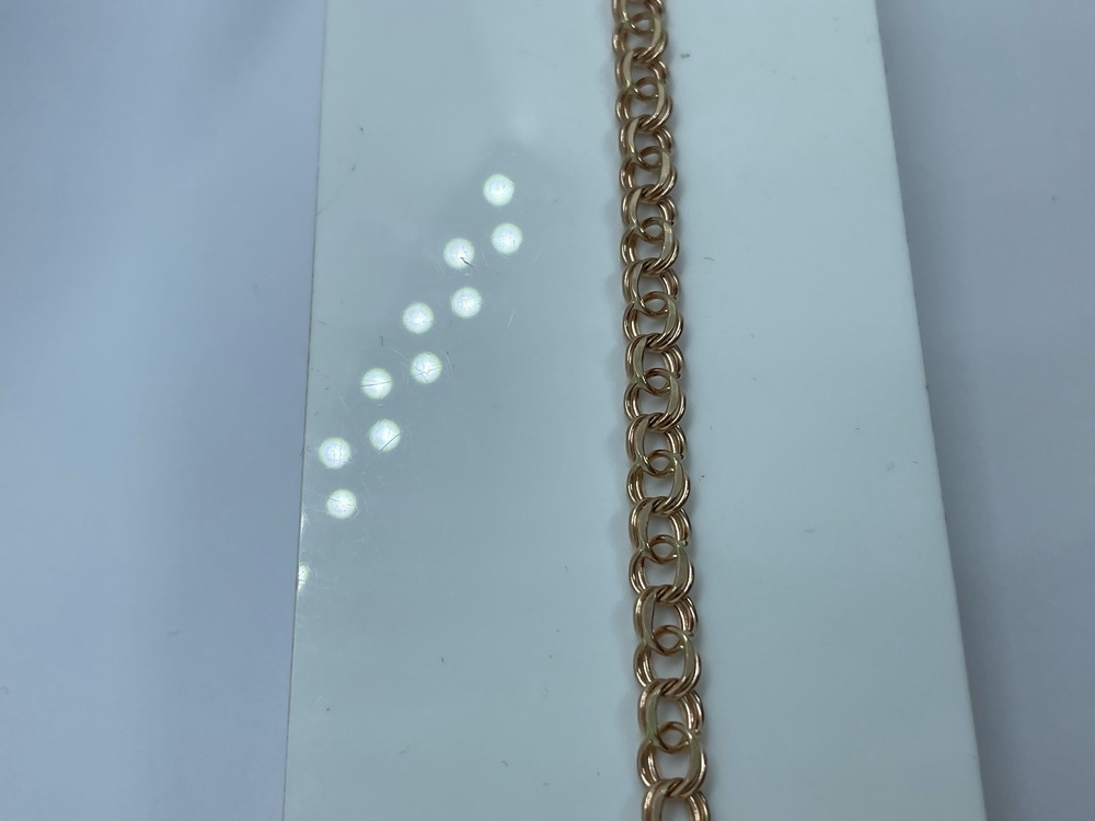 БРАСЛЕТ ПУСТОТЕЛЫЙ Бисмарк (Au 585)